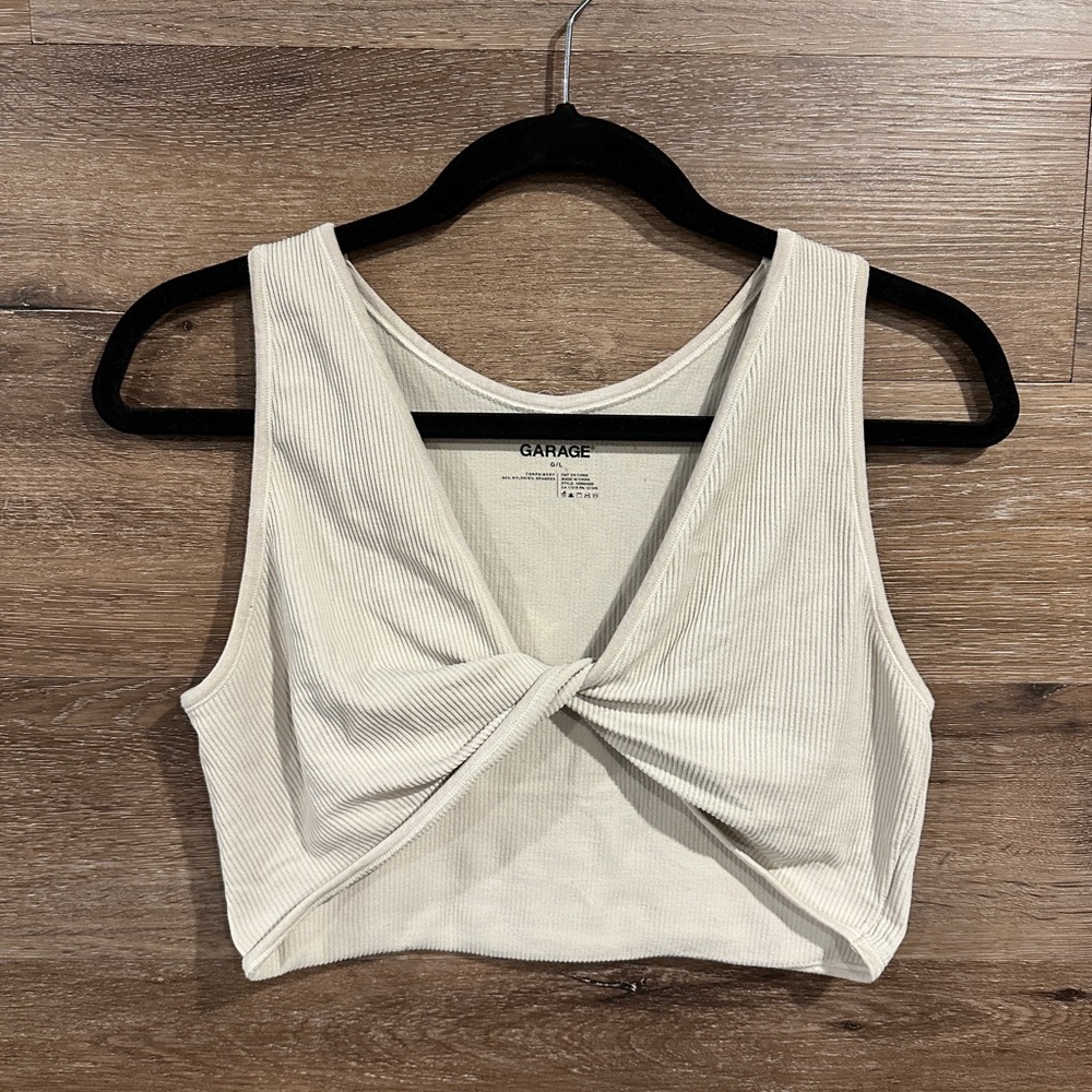 Garage Cross Front Tank Top